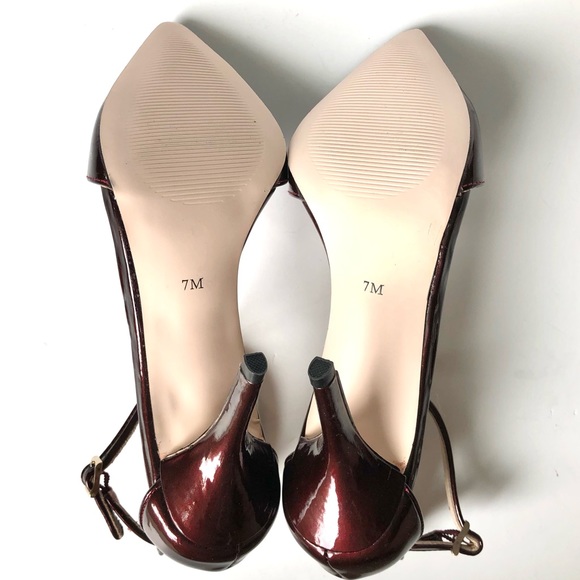 Maiden Lane Ella T-Strap Pointed Toe Heels - Picture 2 of 10
